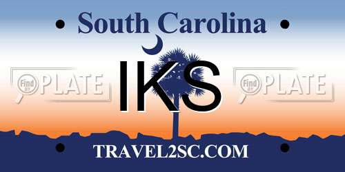 IKS South Carolina License Plate