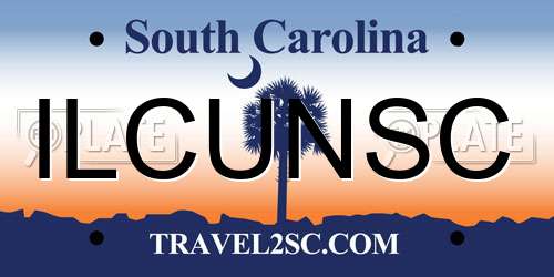 ILCUNSC South Carolina License Plate