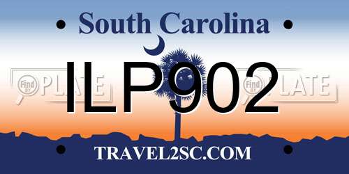 ILP902 South Carolina License Plate