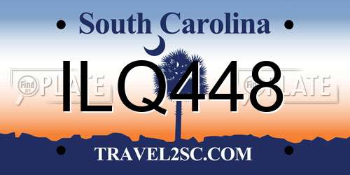 ILQ448 South Carolina License Plate