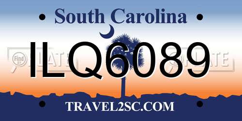 ILQ6089 South Carolina License Plate