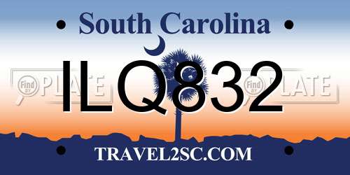 ILQ832 South Carolina License Plate