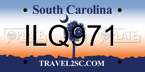 ILQ971 South Carolina License Plate