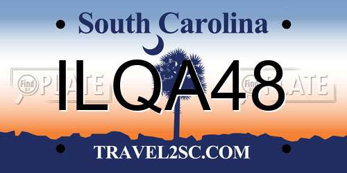 ILQA48 South Carolina License Plate