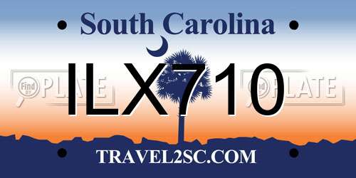 ILX710 South Carolina License Plate