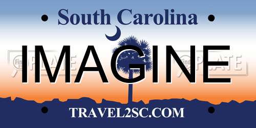 IMAGINE South Carolina License Plate