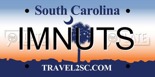 IMNUTS South Carolina License Plate