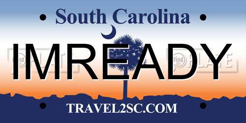 IMREADY South Carolina License Plate