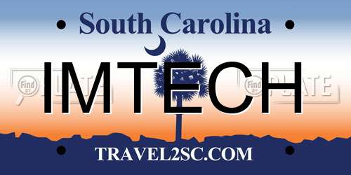 IMTECH South Carolina License Plate