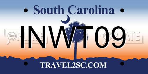INWT09 South Carolina License Plate