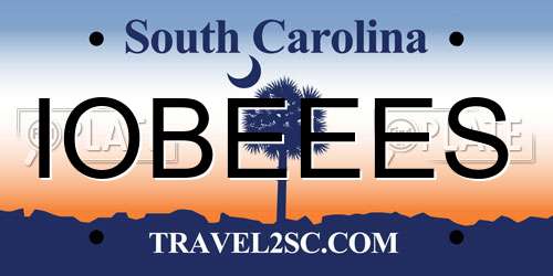 IOBEEES South Carolina License Plate