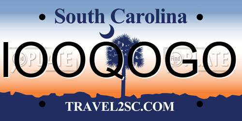 IOOQOGO South Carolina License Plate