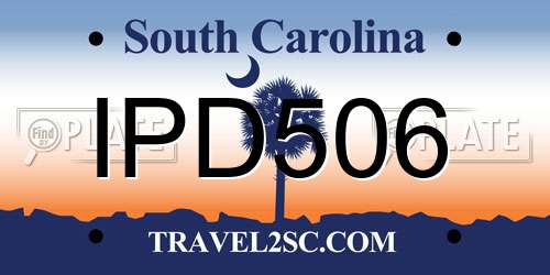 IPD506 South Carolina License Plate