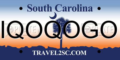 IQOQOGO South Carolina License Plate