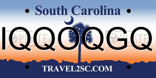 IQQOQGQ South Carolina License Plate
