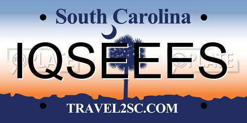 IQSEEES South Carolina License Plate