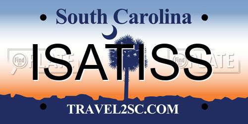 ISATISS South Carolina License Plate