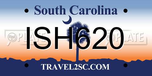 ISH620 South Carolina License Plate