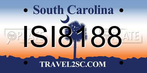 ISI8188 South Carolina License Plate