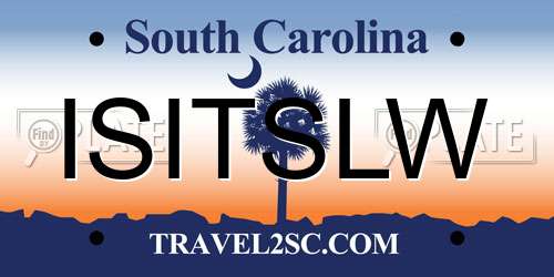 ISITSLW South Carolina License Plate