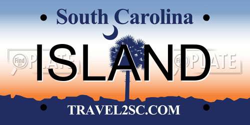 ISLAND South Carolina License Plate
