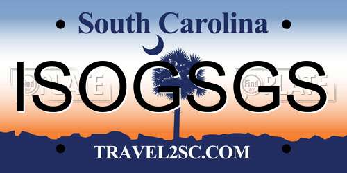 ISOGSGS South Carolina License Plate