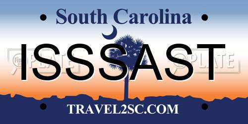 ISSSAST South Carolina License Plate