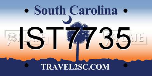 IST7735 South Carolina License Plate