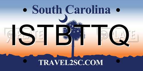 ISTBTTQ South Carolina License Plate