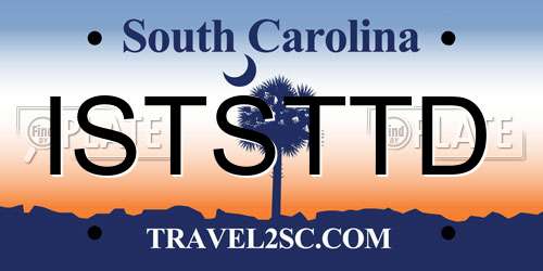 ISTSTTD South Carolina License Plate