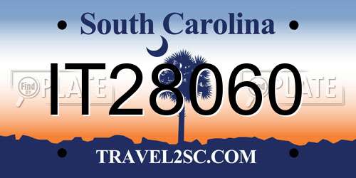 IT28060 South Carolina License Plate