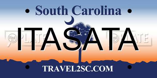 ITASATA South Carolina License Plate