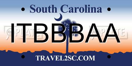ITBBBAA South Carolina License Plate