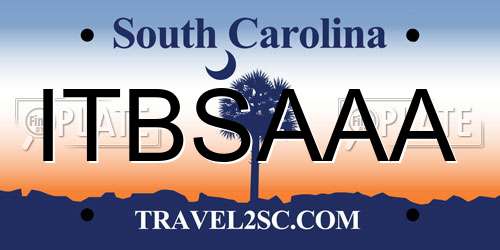 ITBSAAA South Carolina License Plate