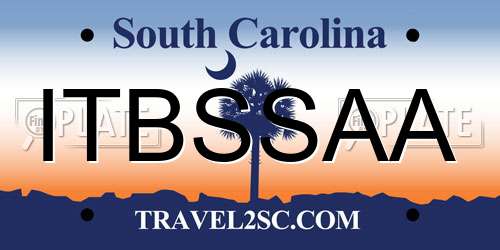 ITBSSAA South Carolina License Plate