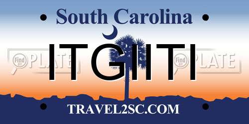 ITGIITI South Carolina License Plate