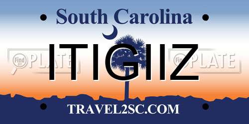 ITIGIIZ South Carolina License Plate