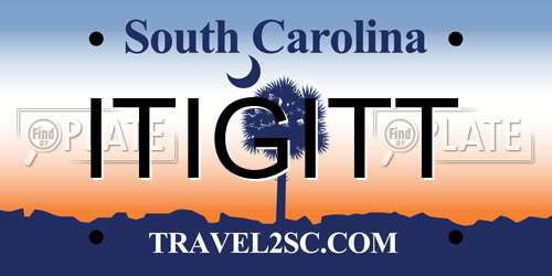 ITIGITT South Carolina License Plate