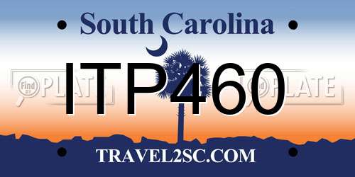 ITP460 South Carolina License Plate