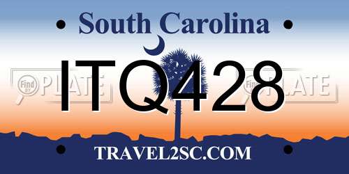 ITQ428 South Carolina License Plate