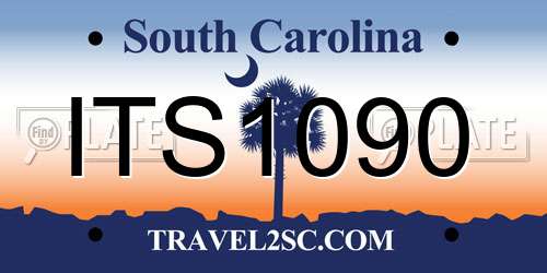 ITS1090 South Carolina License Plate