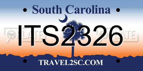 ITS2326 South Carolina License Plate