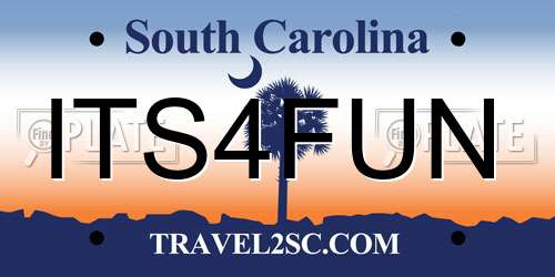 ITS4FUN South Carolina License Plate