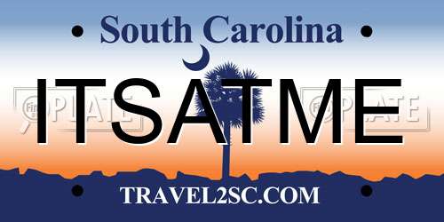 ITSATME South Carolina License Plate