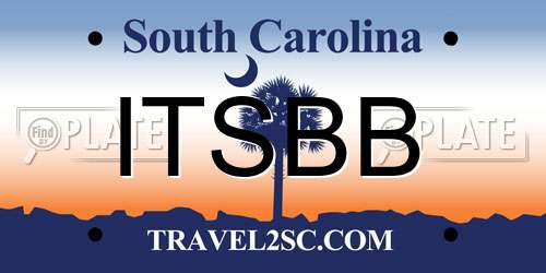 ITSBB South Carolina License Plate