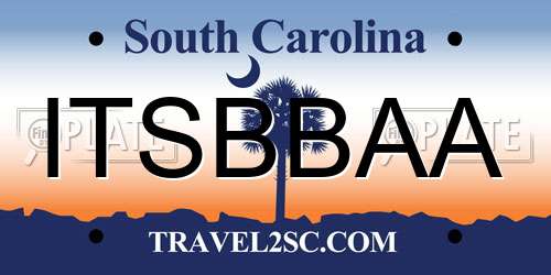 ITSBBAA South Carolina License Plate