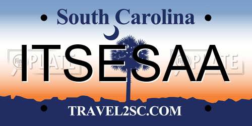ITSESAA South Carolina License Plate