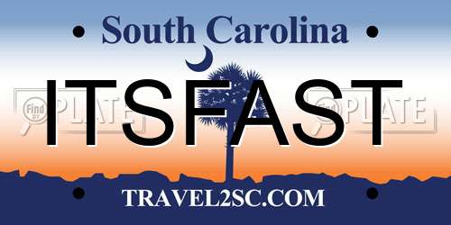 ITSFAST South Carolina License Plate