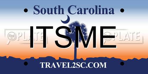 ITSME South Carolina License Plate