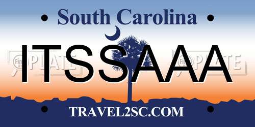 ITSSAAA South Carolina License Plate